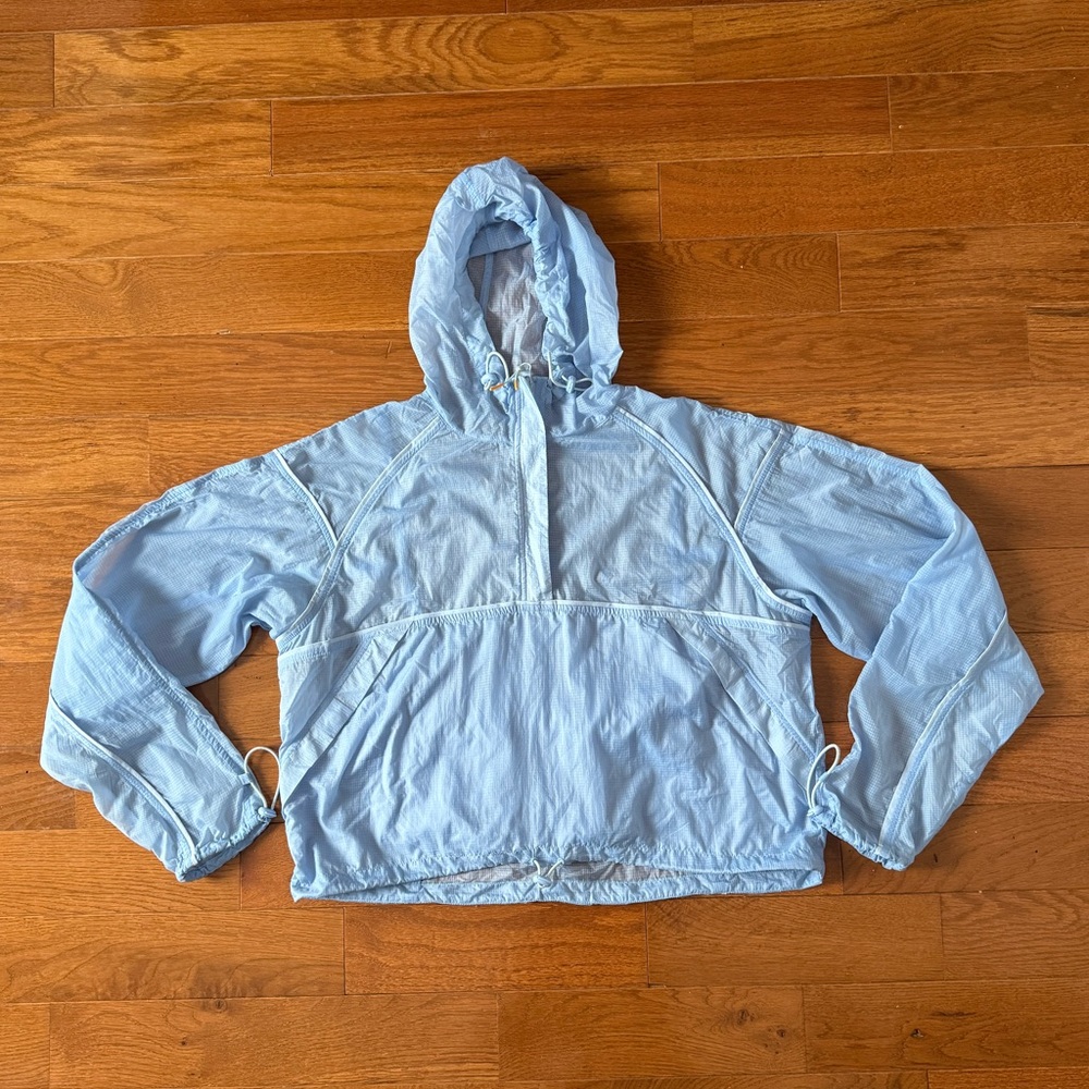 Outdoor Voices Windbreaker Pullover, Light Blue, Small